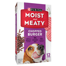 Purina Moist & Meaty Chopped Burger Dog Food 12 ct
