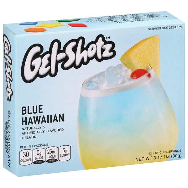 Gel-Shotz Gelatin, Blue Hawaiian | Hy-Vee Aisles Online Grocery