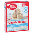 Betty Crocker No Bake Cookie Dough Bites, Birthday Cake