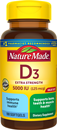 Nature Made Vit D3 5000 IU Softgels