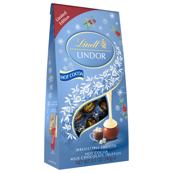 Lindt LINDOR Holiday Hot Cocoa Milk Chocolate Truffles | Hy-Vee
