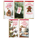 Hallmark Christmas Gift Card Holders or Money Holders Assortment, Cozy Christmas Wishes (5 Christmas Cards with Envelopes) #13