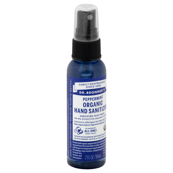 Dr. Bronner's Organic Hand Sanitizer - Peppermint | Hy-Vee Aisles