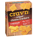 Crav'n Flavor Cheddar Ridged Cheese Crackers