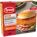 Tyson Chicken Breast Sandwich, Spicy 4Ct