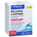 TopCare Nicotine Lozenge, Stop Smoking Aid, 4 Mg, Coated Mint Freeze