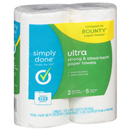 Simply Done Ultra Paper Towels, Simple Size Select, 2-Ply