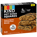 KIND Soft Baked Squares, Peanut Butter Almond Flour Blondie, 6-1.4 oz