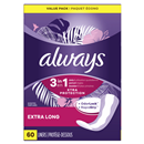 Always Xtra Protection 3-in-1 Daily Liners Extra Long Double Pack