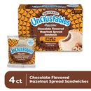 Smucker's Uncrustables Chocolate Flavored Hazelnut Spread Sandwich 4Ct