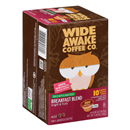 Wide Awake Coffee Co. Decaffeinated Breakfast Blend Mild 100% Arabica Coffee Single Serve Pods