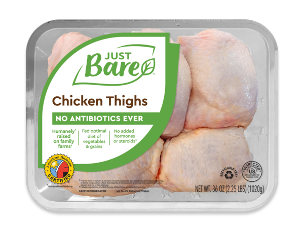 Just Bare - Just Bare, Chicken Thighs (36 oz), Shop