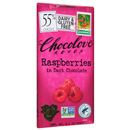Chocolove Raspberries, In Dark Chocolate, 55% Cocoa