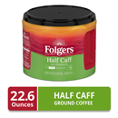Folgers Half Caff Medium Roast Coffee, 22.6 Oz. Canister