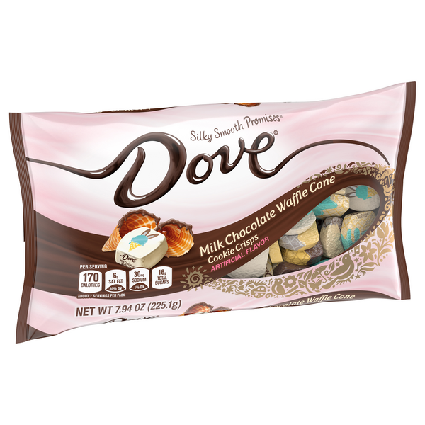 DOVE PROMISES Milk Chocolate Waffle Cone Cookie Crisps Easter