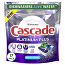 Cascade Platinum Plus Action Pacs Dishwasher Detergent, Fresh, 17Ct