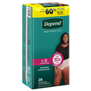 Depend Women Underwear Large Maximum, Blush Color