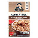 Quaker Select Starts Gluten Free Maple & Brown Sugar Instant Oatmeal, 8-1.51 oz Packets