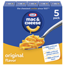 Kraft Original Mac & Cheese Macaroni and Cheese Dinner, 5 Pack 