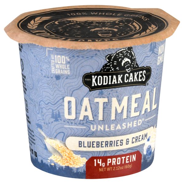 Kodiak Cakes Unleashed Oatmeal, Cinnamon - 2.12 oz