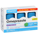 TopCare Omeprazole, 20 Mg Tablets, Cool Mint, Value Pack 2-14 Tablet Bottles