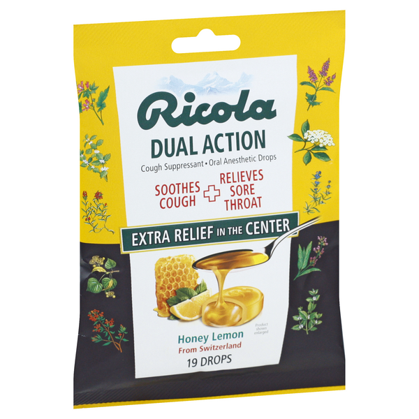 Ricola Dual Action Honey-Lemon Drops | Hy-Vee Aisles Online