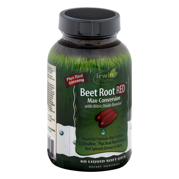 Irwin Naturals Red Liquid Soft-Gels Beet Root 60 ea | Hy-Vee Aisles ...
