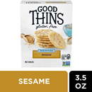 Good Thins Good Thins Sesame Rice Snacks Gluten Free Crackers, Snack Crackers