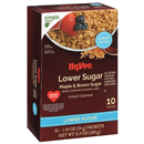 Hy-Vee Lower Sugar Maple & Brown Sugar Instant Oatmeal 10-1.19oz. Packets