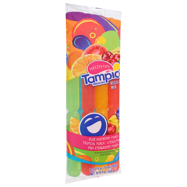 Tampico Freezer Pops, Regular Mix, 8-2.37 fl oz Pops | Hy-Vee