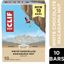 CLIF Bar, White Chocolate Macadamia Nut Energy Bars, Non-GMO, 10-2.4 Oz.