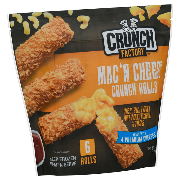 Crunch Factory Crunch Rolls, Mac 'N Cheese, 6Ct | Hy-Vee Aisles Online ...