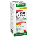 Topcare Tussin CF Max, Maximum Strength, Non-Drowsy, Severe, Raspberry Flavor