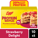 Eggo Protein Waffles, Strawberry Delight, 10Ct