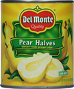 Del Monte Bartlett Pear Halves In Heavy Syrup
