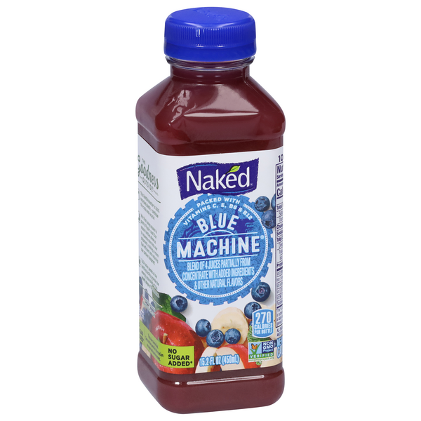 Naked® Juice Blue Machine No Sugar Added 100% Juice Smoothie Drink