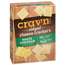 Crav'n Flavor White Cheddar Ridged Cheese Crackers