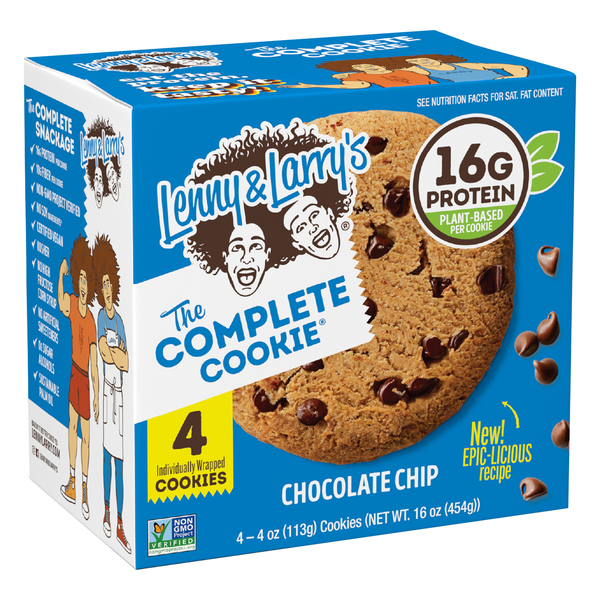 Lenny & Larry's The Complete Cookie, Chocolate Chip 4-4 oz | Hy