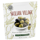 Sicilian Village Green And Black Olives, Marinated