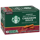 Starbucks Cinnamon Dolce Flavored Ground Coffee K-Cup Pods 10 Ct