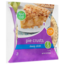 Food Club Pie Crusts, Deep Dish, 9 Inch