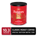 Folgers Classic Roast Medium Roast Ground Coffee, Limited Edition Metal Can